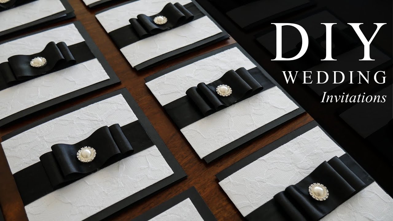 ELEGANT DIY WEDDING INVITATIONS – DebbyVanessa.com